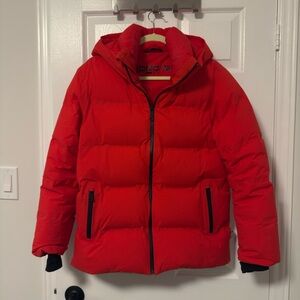 Aritzia Red Puffer Jacket